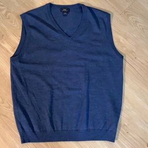 Brooks Brothers Blue Merino Sweater Vest